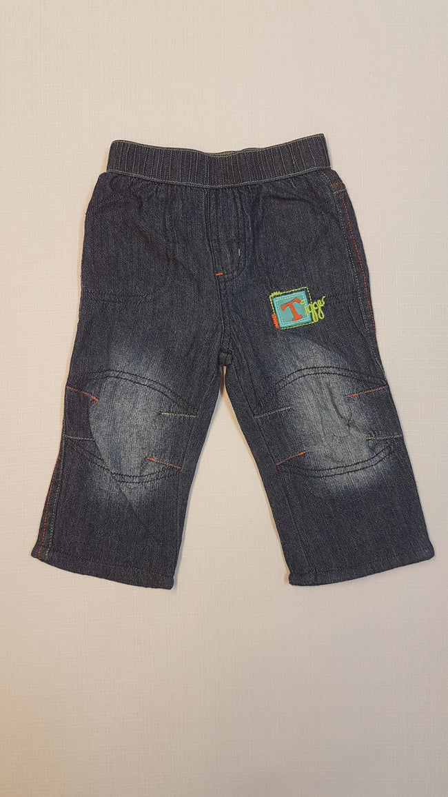 ÚJ GEORGE DIVATOS, KOPTATOTT PUHA FARMERNADRÁG NARANCSSÁRGA BÉLÉSSEL Hover Image