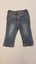 NEXT VAGÁNY KOPTATOTT BARNA CÉRNAMINTÁS, KISFIÚ FARMERNADRÁG ,ÁLLÍTHATÓ GUMIS DERÉKRÉSSZEL