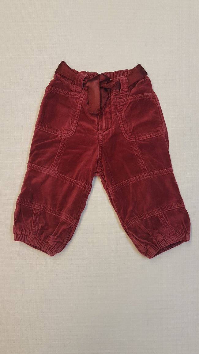 H&M DIVATOS VASTAG BORDÓ KORD BÁRSONY TÉLI KISLÁNY NADRÁG SELYEM ÖVRÉSSZEL Hover Image