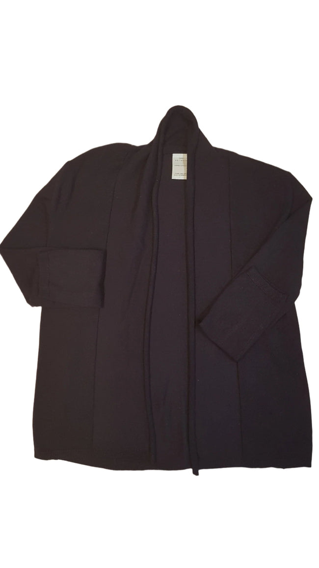 ZARA KNITWEAR SÖTÉTKÉK TRENDI DIVATOS VÉKONY KÖTÉSŰ KISLÁNY KARDIGÁN Hover Image