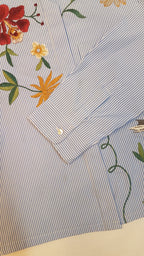 ZARA WOMEN TRENDI, DIVATOS, HÍMZETT KISLÁNY BLÚZ