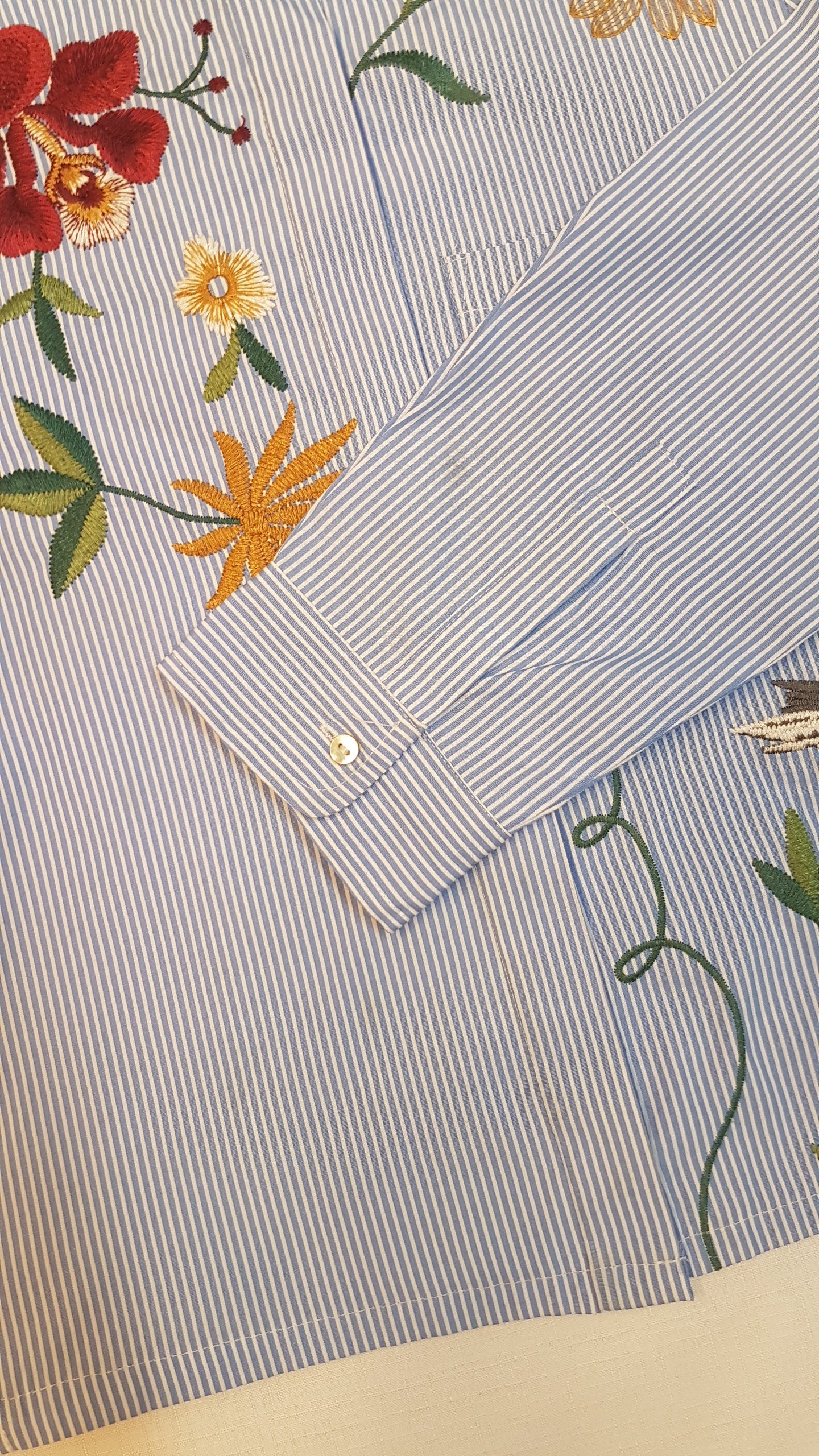 ZARA WOMEN TRENDI, DIVATOS, HÍMZETT KISLÁNY BLÚZ