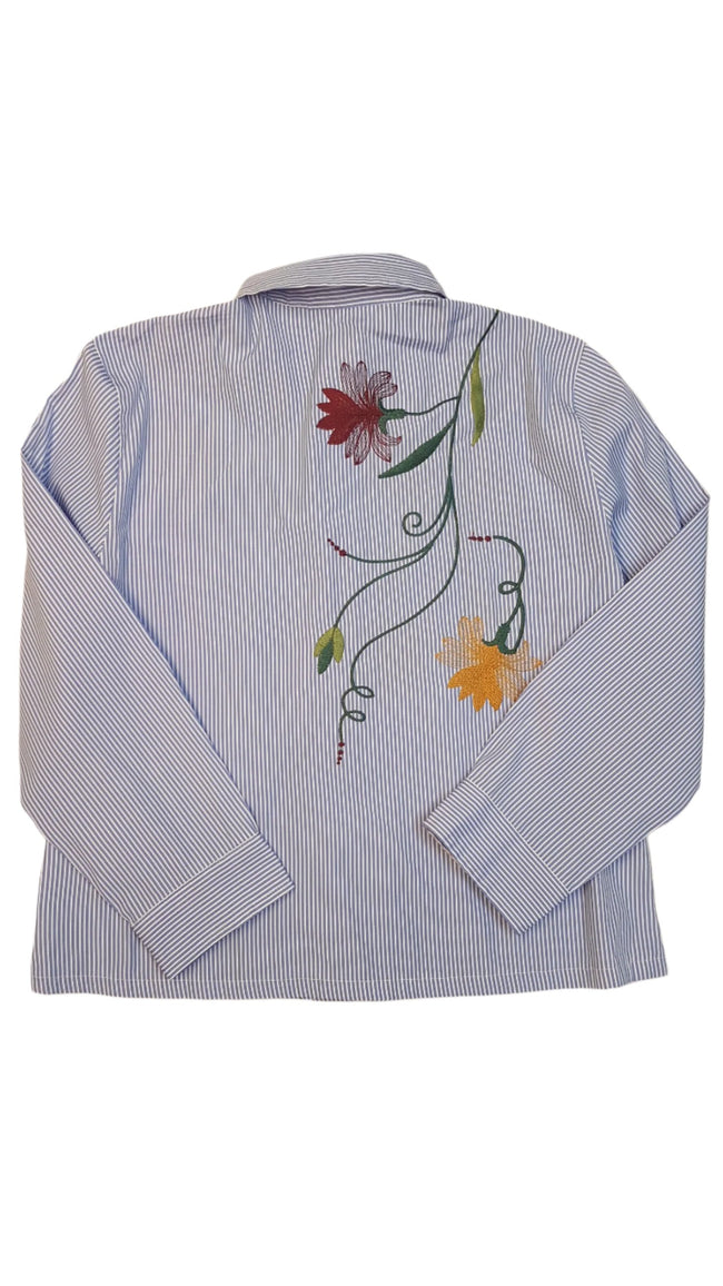 ZARA WOMEN TRENDI, DIVATOS, HÍMZETT KISLÁNY BLÚZ Main Image