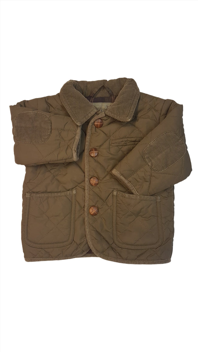 NEXT TRENDI RÁNCOLT STEPPELT ZSEBES OLIVA ZÖLD KISFIÚ ÁTMENETI KABÁT Hover Image