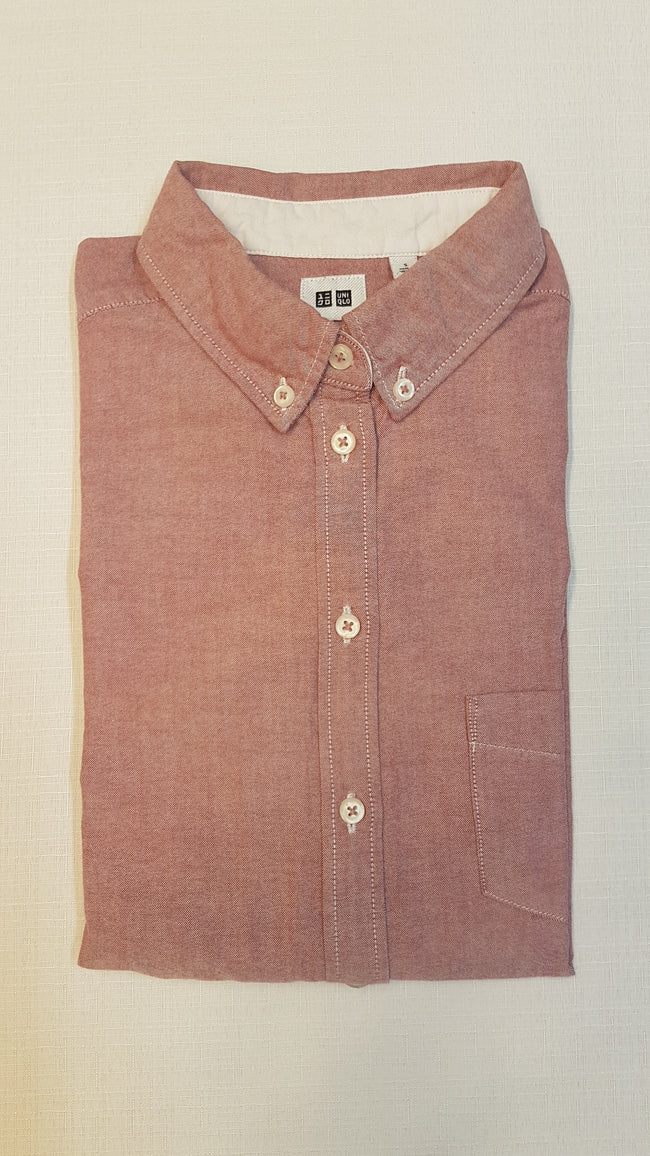 UNI QLO MINŐSÉGI MÁLYVA SZÍNŰ ELEGÁNS KISFIÚ ING, LEGOMBOLHATÓ GALLÉRRÉSSZEL Hover Image