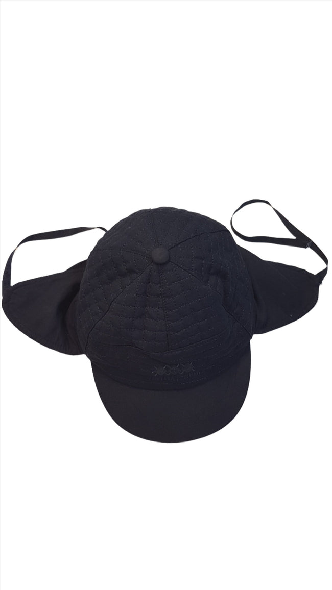 JUNIOR CLUB SÖTÉTKÉK ELEGÁNS,MINŐSÉGI KISFIÚ FÜLES SAPI, VÉKONY TERMO BÉLÉSSEL Hover Image