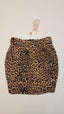 CÍMKÉS LIPSY LONDON TRENDI  LEOPÁRD MINTÁS VASTAGABB PAMUT RÁNCOLT 2 OLDALT ZSEBESKISLÁNY SZOKNYA
