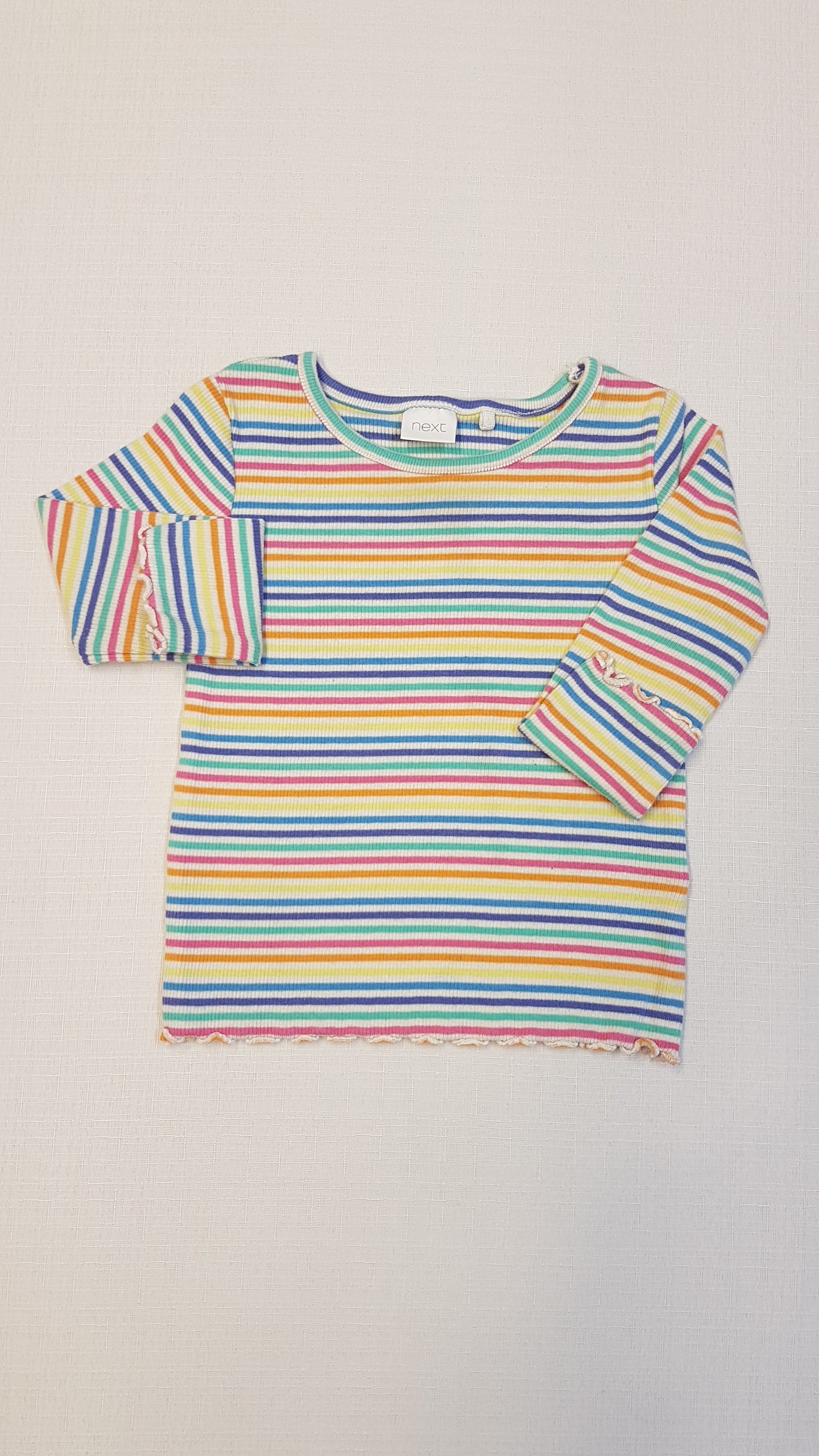 NEXT CSINI PAMUT,SZÍNES CSÍKOS KISLÁNY HOSSZÚUJJÚ FELSŐ