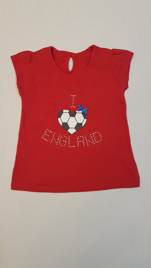 MATALAN I LOVE ENGLAND FELIRATÚ KISLÁNY CSINI POLÓ