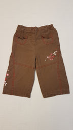 TU BARNA HÍMZETT VIRÁGOS,ZSEBES,BÉLELT,KISLÁNY NACI