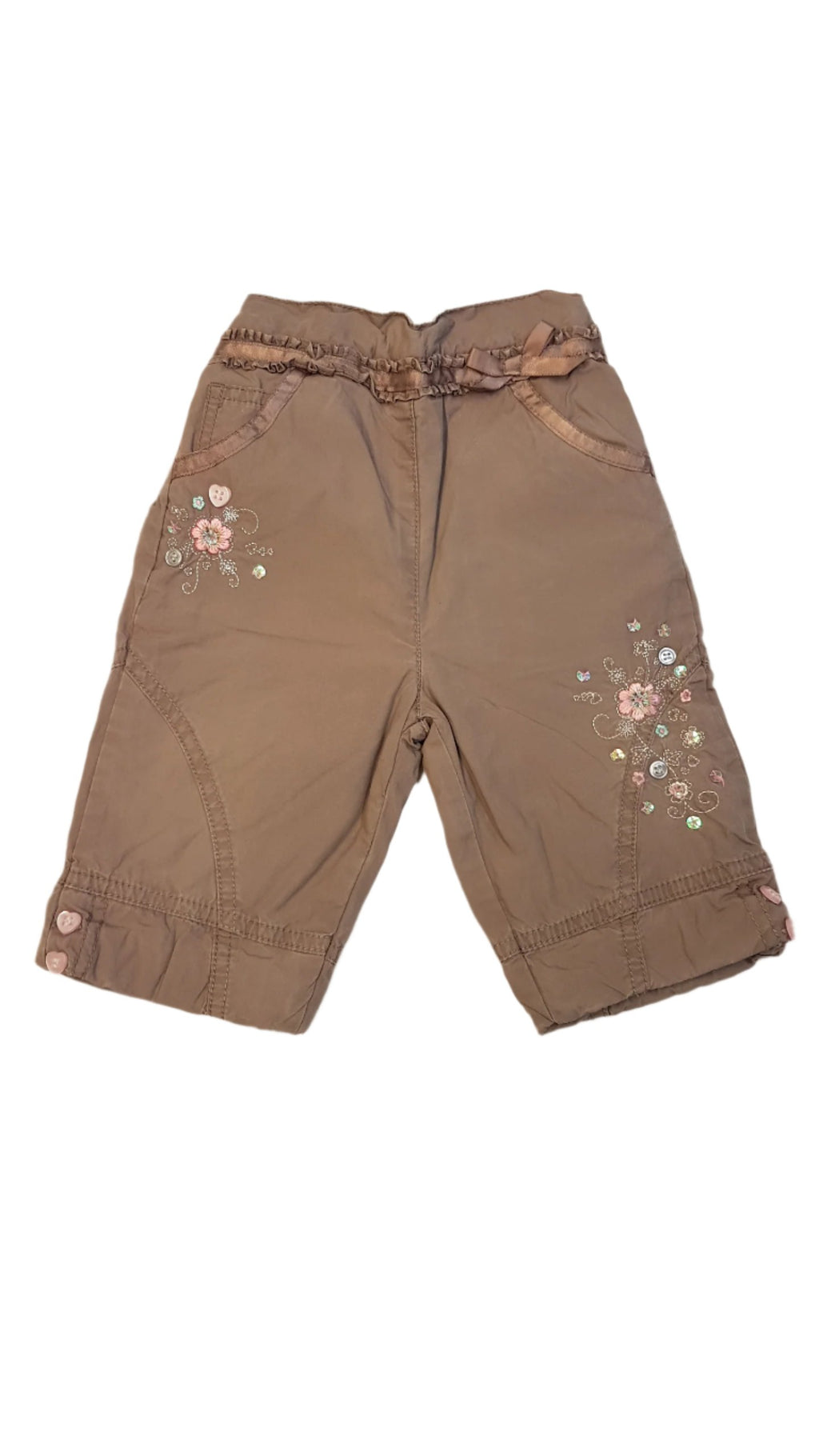 BHS BAMBINI CSODASZÉP FLITTERES HÍMZETT EZÜST SZÁLAS BÉLELT KISLÁNY NACI  GUMIS DERÉK RÉSSZEL