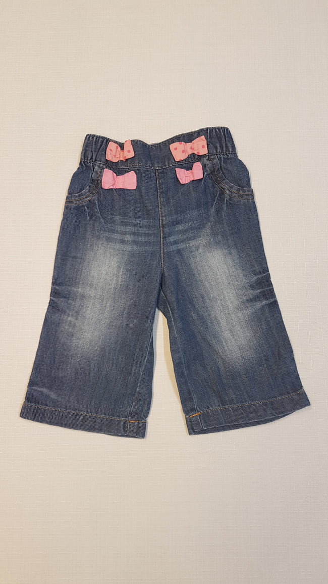 NEXT CSINI KOPTATOTT,KISLÁNY FARMER NADRÁG,RÓZSASZÍN MASNIKKAL DÍSZÍTVE,GUMIS DERÉKRÉSSZEL Hover Image