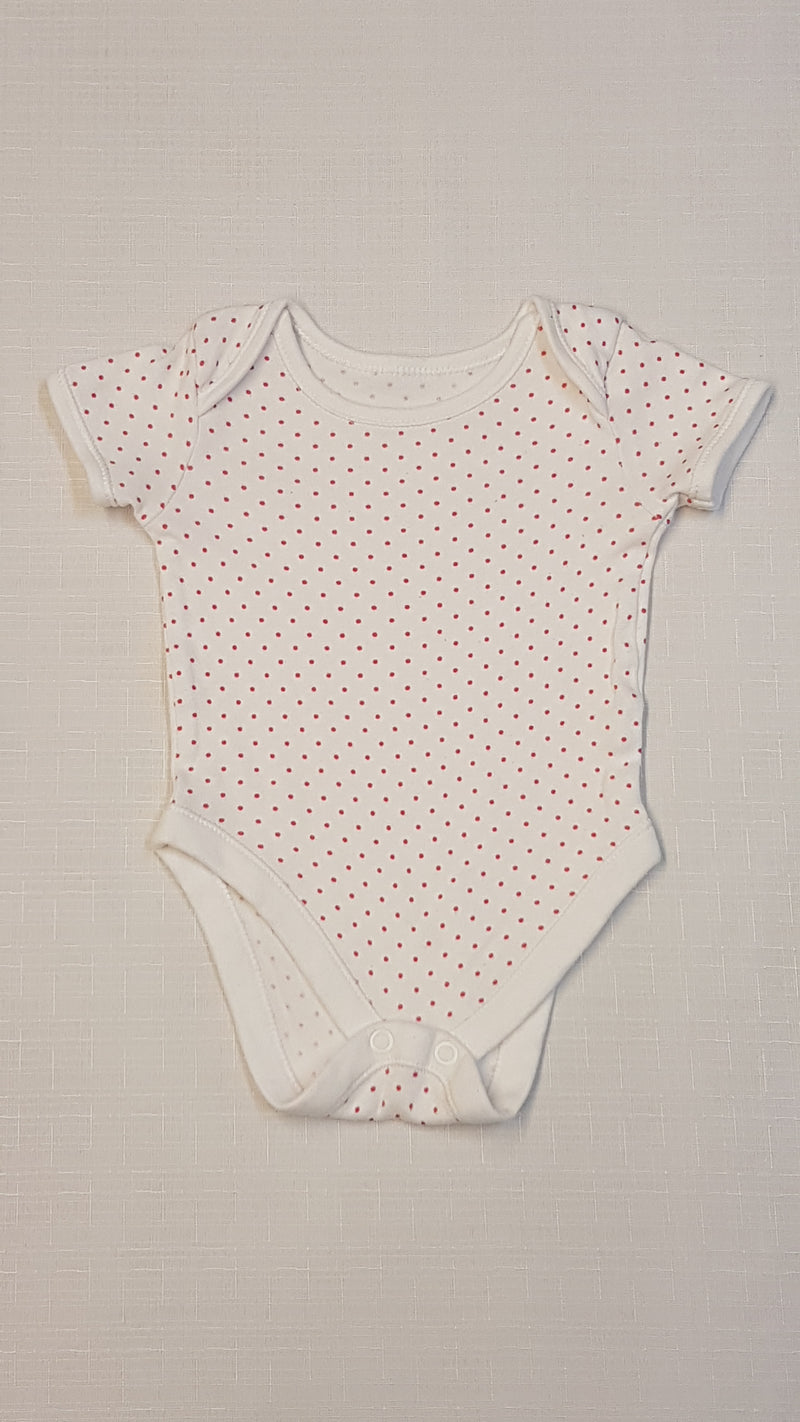FEHÉR  APRÓ PÖTTYÖS KISLÁNY BODY