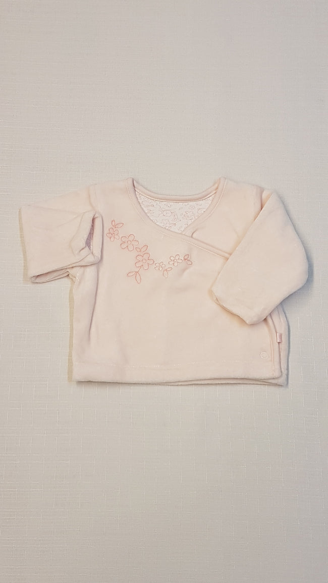 MOTHERCARE VASTAG PUHA TAPINTÁSÚ PLÜSS KISLÁNY PATENTOS FELSŐ,VÉKONY PAMUT BÉLÉSSEL Hover Image