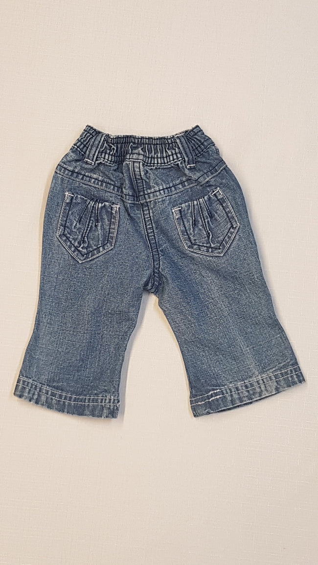 M&S KOPTATOTT,CSINI HÍMZETT VIRÁGMINTÁS KISLÁNY FARMER NADRÁG GUMIS DERÉKRÉSSZEL Main Image