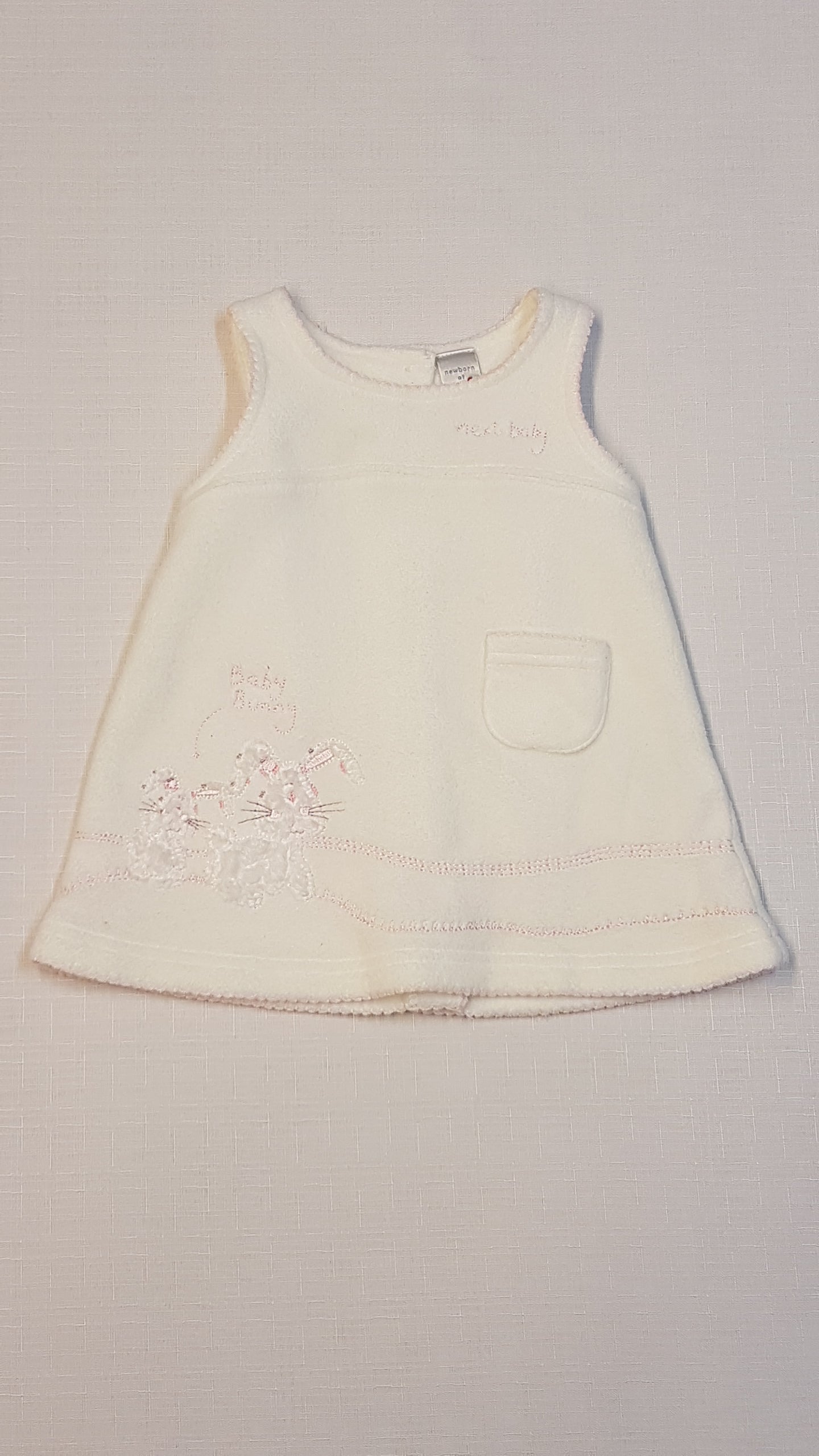 NEXT BOLYHOS TERMÓ BABY BUNNY FELIRATOS NYUSZIKÁS KISLÁNY TUNIKA RUHA