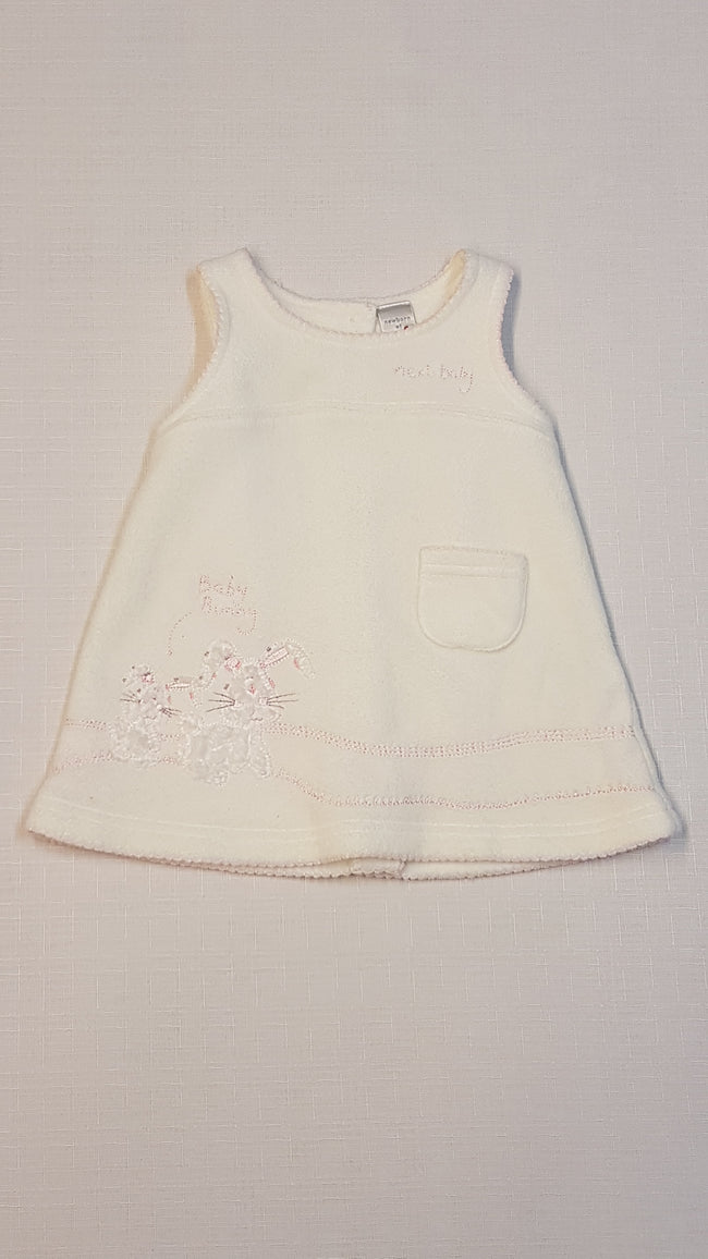 NEXT BOLYHOS TERMÓ BABY BUNNY FELIRATOS NYUSZIKÁS KISLÁNY TUNIKA RUHA Hover Image