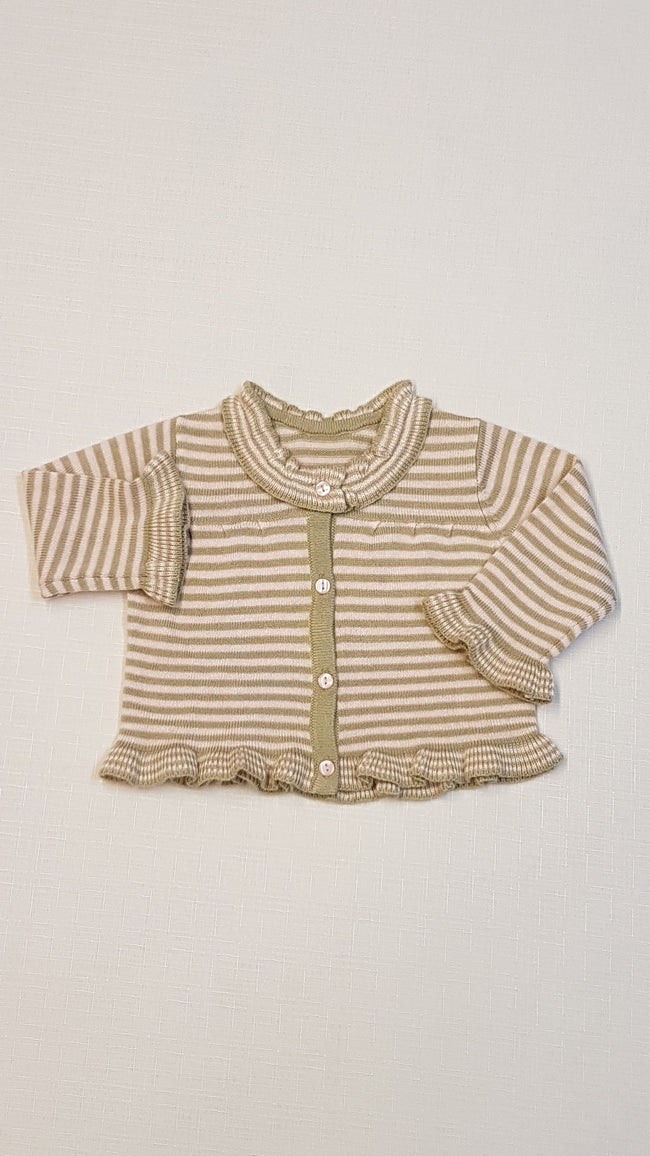 GEORGE VÉKONY KÖTÉSŰ CSINI FODROS KISLÁNY KARDIGÁN Hover Image