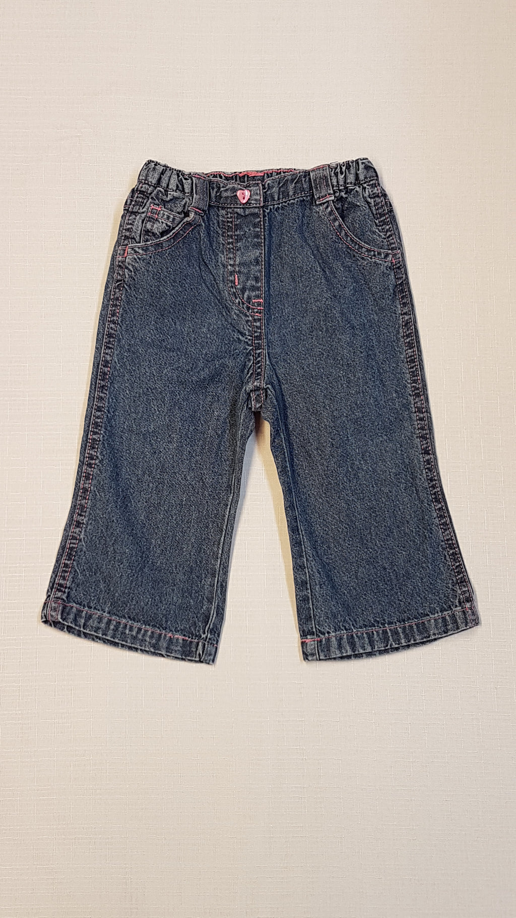 GEORGE CSINI,KOPTATOTT FARMER NADRÁG,RÓZSASZÍN GOMB ÉS CÉRNAMINTÁVAL DÍSZÍTVE,GUMIS DERÉKRÉSSZEL