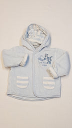 DISNEY POOH AND TIGGER HÍMZETT,PATENTOS,KAPUCNIS KISFIÚ PLÜSS,KOCSIKABÁT VÉKONY PAMUT BÉLÉSSEL,MINDKÉT OLDALA HORDHATÓ