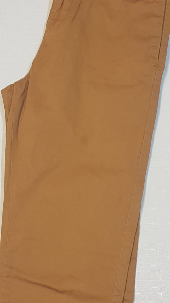 MATALAN  ELEGÁNS MUSTÁR SZÍNŰ KISFIÚ VÁSZON NADRÁG  ÁLLÍTHATÓ GUMIS DERÉK RÉSSZEL Main Image