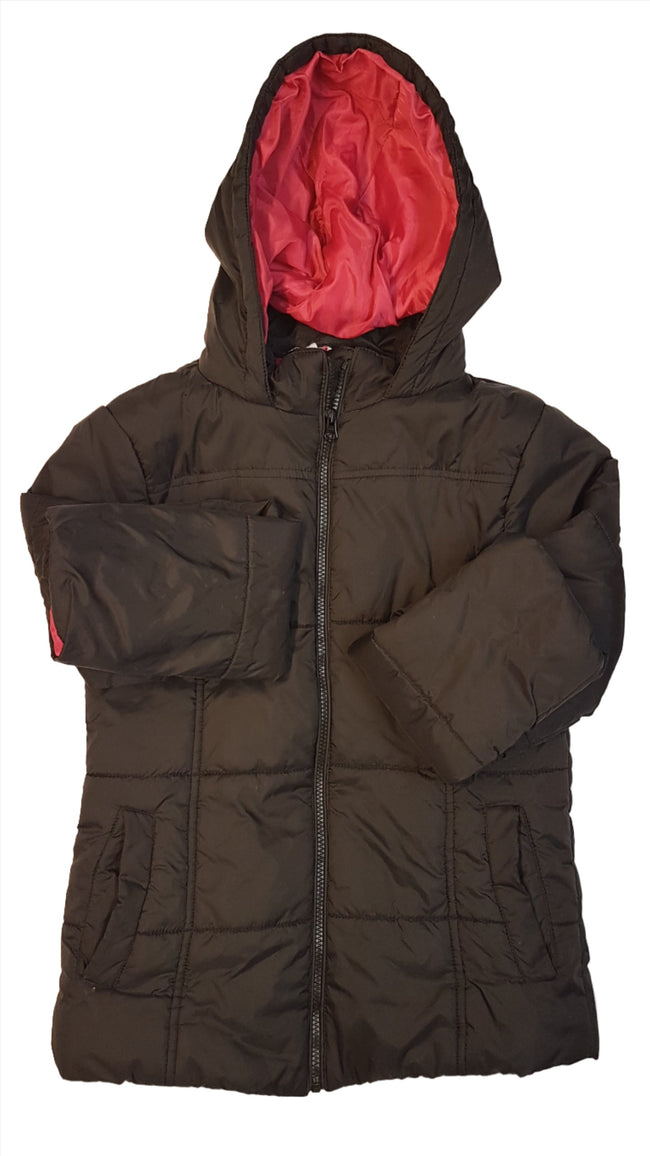 MISS E-VIE FEKETE VÍZHATLAN KISLÁNY ,KAPUCNIS KABÁT Hover Image