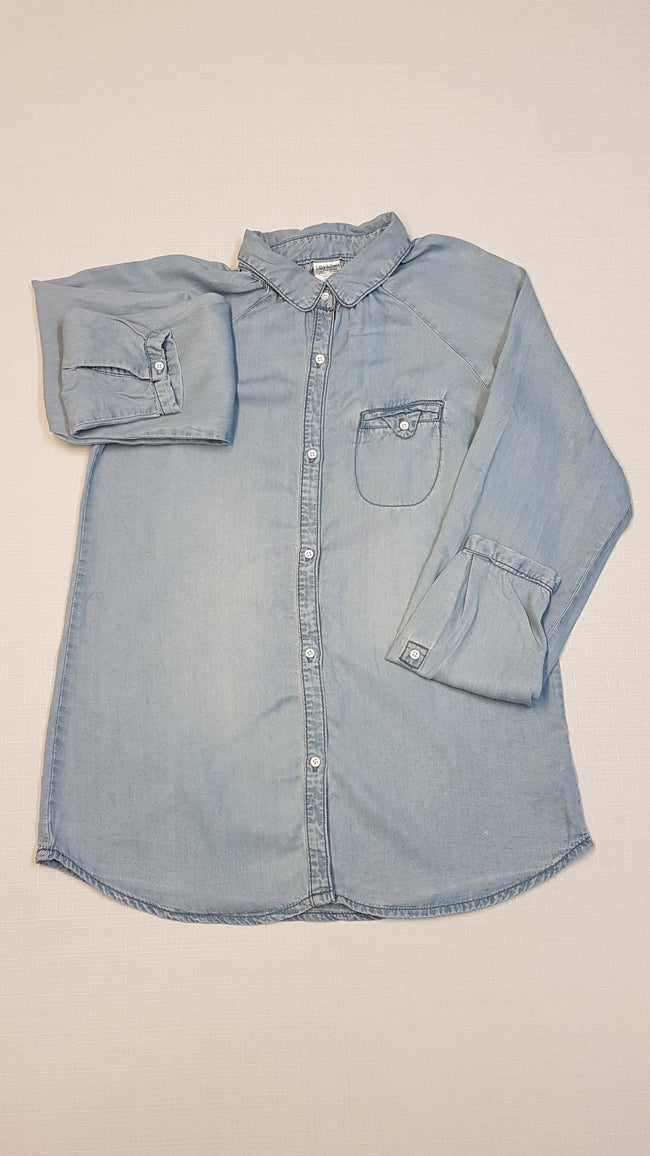 LILY&DAN FARMERHATÁSÚ,KOPTATOTT,DIVATOS KISLÁNY ING BLÚZ Hover Image