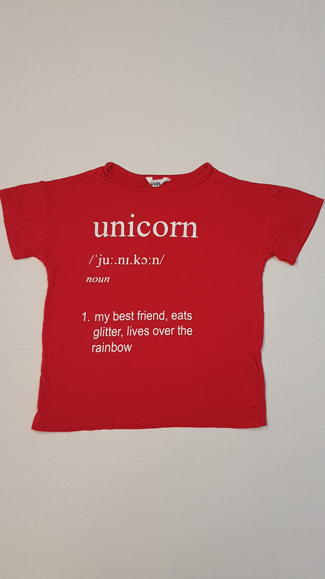 M&CO UNICORN FELIRATÚ CSILLÁMPOROS KISLÁNY POLÓ Hover Image