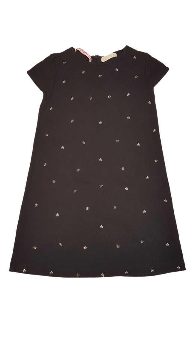 ZARA FEKETE  KISLÁNY TUNIKA RUHA CSILLOGÓ KÖVEKKEL DÍSZÍTVE Hover Image