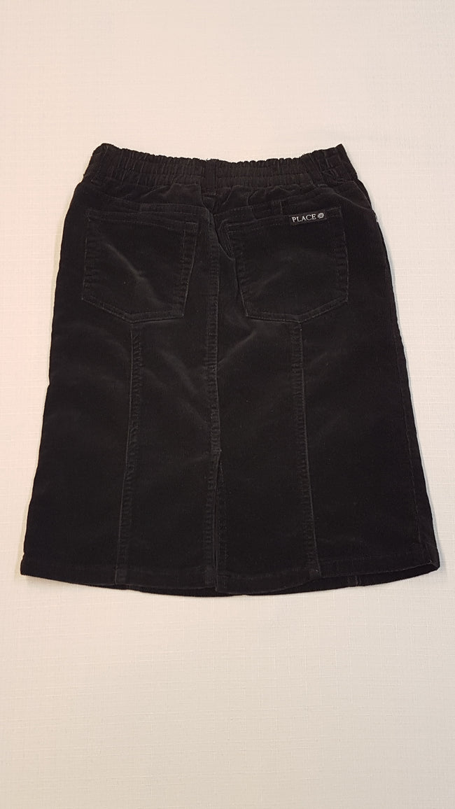 CHILDREN'S PLACE EXTRAMINŐSÉGŰ FEKETE MIKROBÁRSONY GUMIS DEREKÚ KISLÁNY SZOKNYA Hover Image