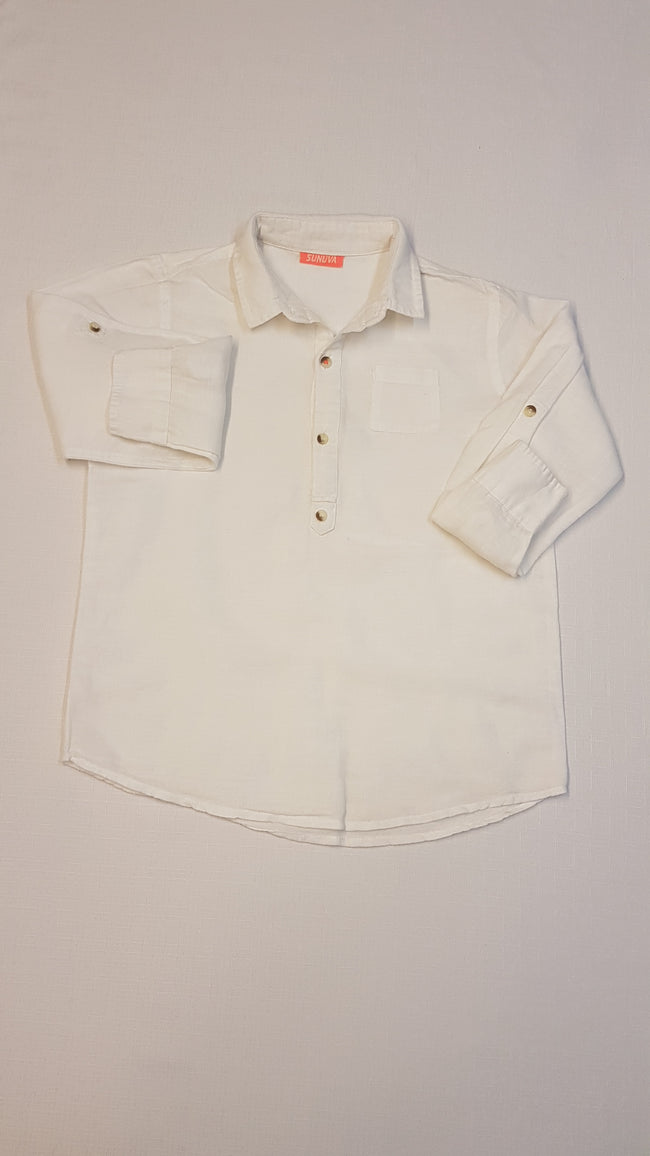 SUNUVA LENVÁSZON, ELEGÁNS  KISLÁNY ING-BLÚZ Hover Image