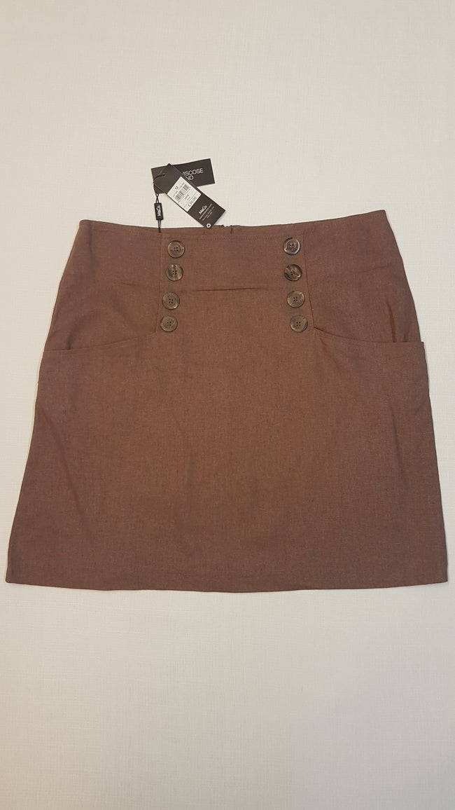 CÍMKÉS M&CO  BARNA, DIVATOS SZOKNYA Hover Image