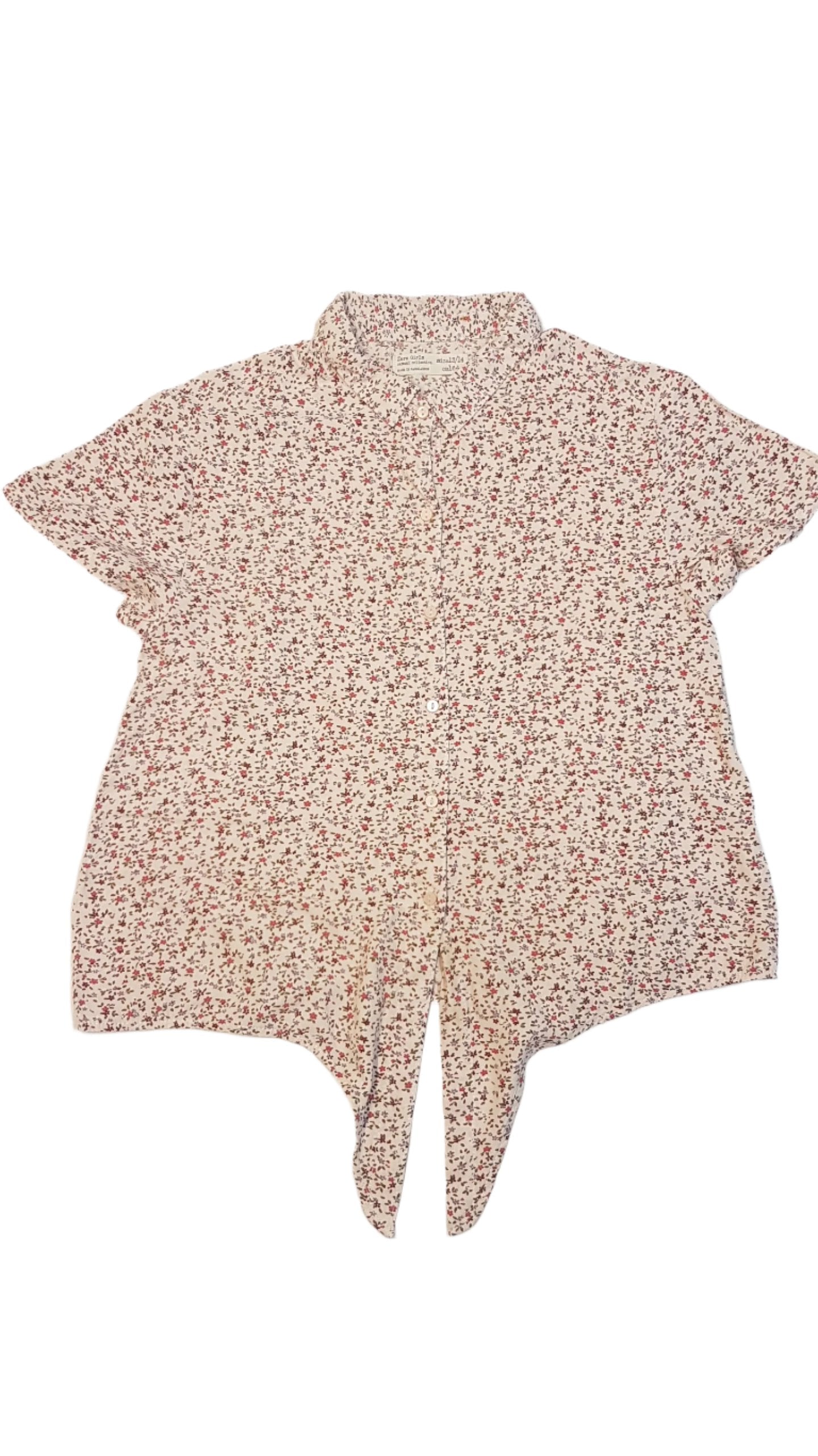 ZARA GIRLS  APRÓVIRÁGMINTÁS,  BLÚZ