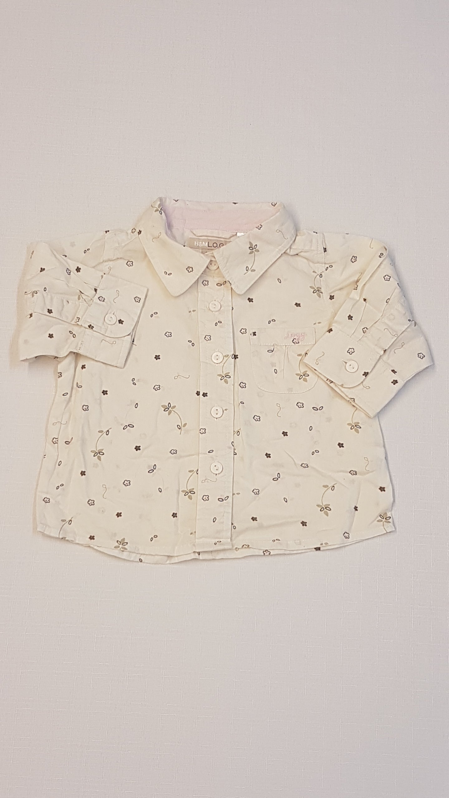 H&M APRÓ VIRÁGMINTÁS KISLÁNY ING/BLÚZ 56-62