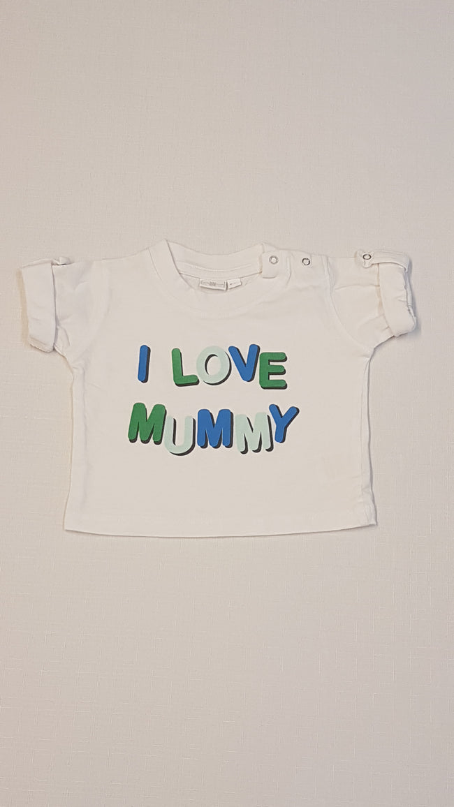 ÚJ NEW LOOK  I LOVE MUMMY FELIRATÚ, UNISEX PÓLÓ 56 Hover Image