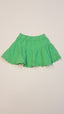 MOTHERCARE CSINI ZÖLD FODROS GUMIS DEREKÚ KISLÁNY SZOKNYA, CSIPKÉS AZ ALLJA 80