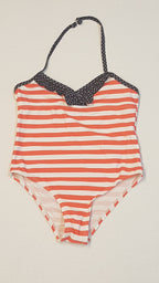 LA REDOUTE TRENDI CSIKOS NYAKÁNÁL PÖTTYÖS FŪRDŐRUCI KISLÁNY 116