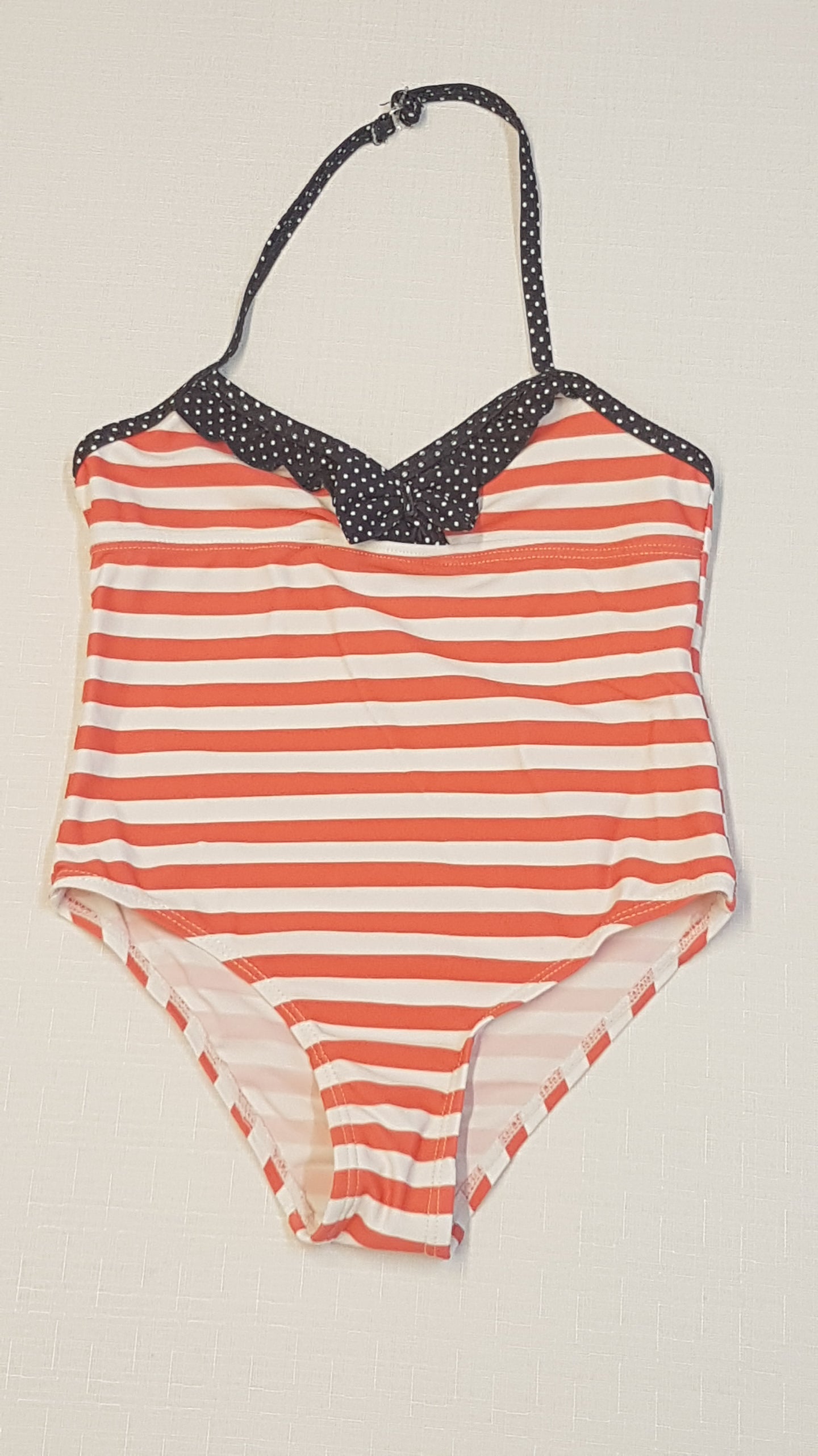 LA REDOUTE TRENDI CSIKOS NYAKÁNÁL PÖTTYÖS FŪRDŐRUCI KISLÁNY 116