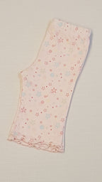 M&S  APRÓ VIRÁGOS, FODROS ALJÚ, KISLÁNY PAMUT NADRÁG  50-56