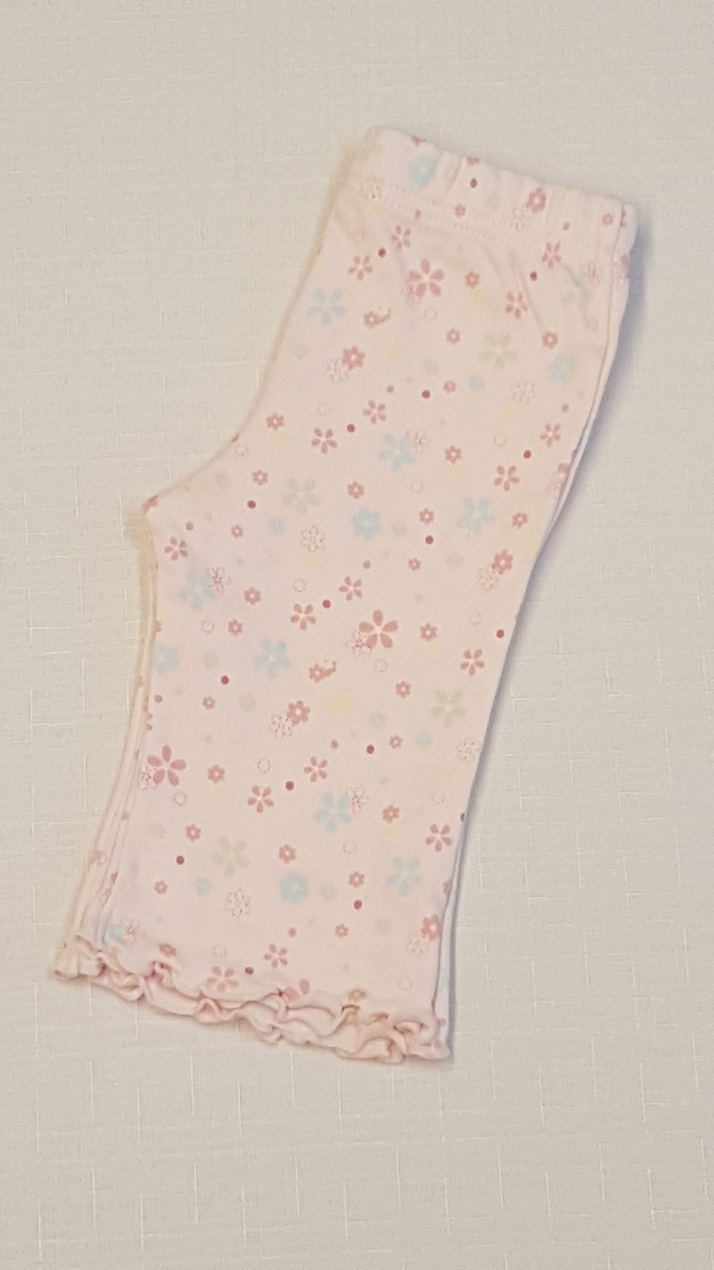 M&S  APRÓ VIRÁGOS, FODROS ALJÚ, KISLÁNY PAMUT NADRÁG  50-56