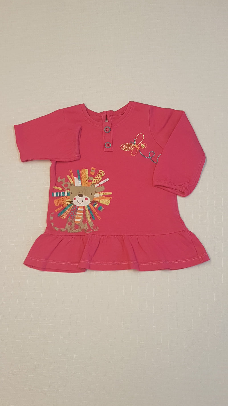 GEORGE KISLÁNY FELSŐ, NYAKÁNÁL GOMBOS, BÁJOS MACIS HIMZETT MINTÁVAL 68-74