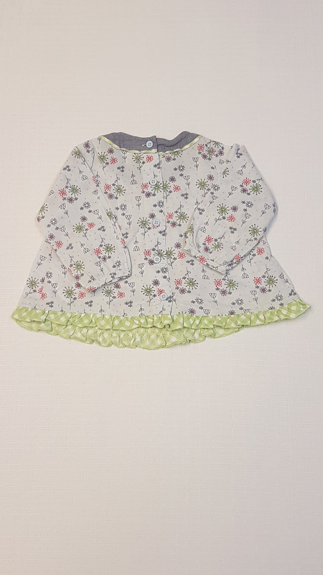 M&S APRÓ VIRÁGMINTÁS KISLÁNY TUNIKA RUHA 74 Main Image