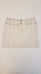 PER UNA KRÉMSZÍNŰ,FARMER HATÁSÚ DIVAT SZOKNYA 176