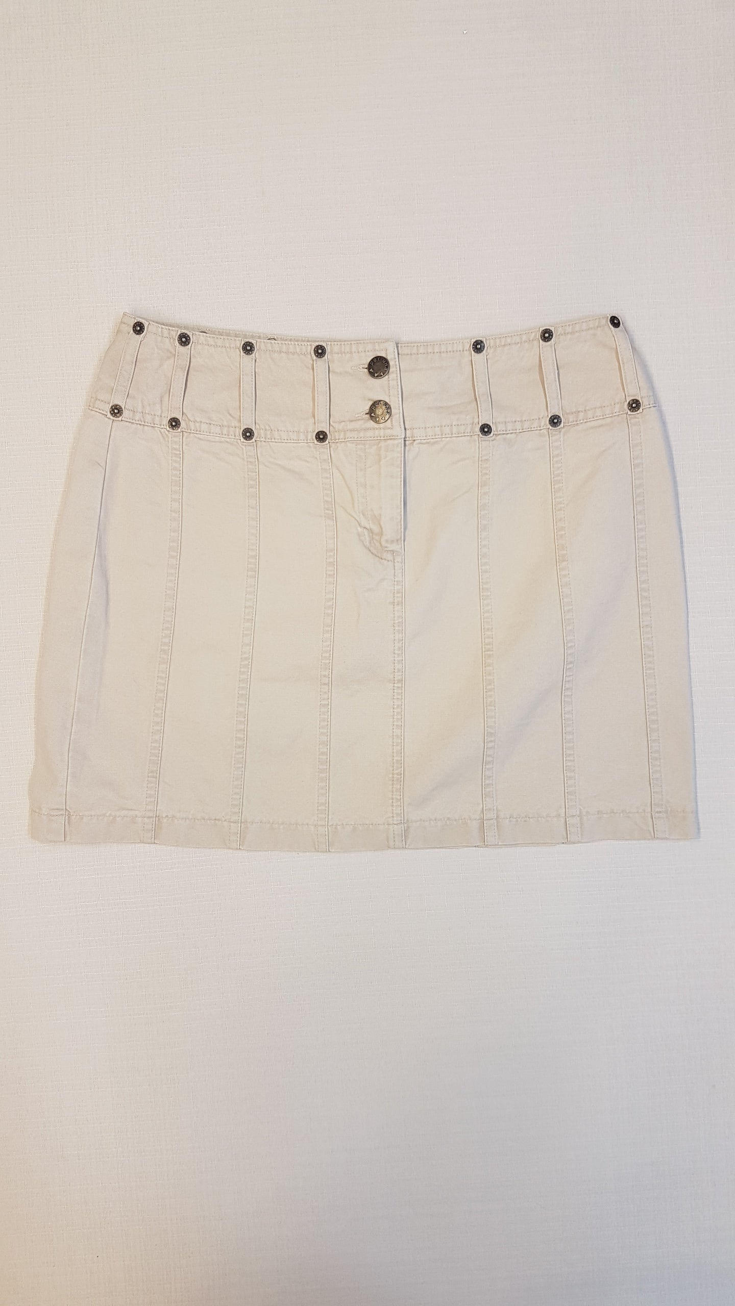 PER UNA KRÉMSZÍNŰ,FARMER HATÁSÚ DIVAT SZOKNYA 176