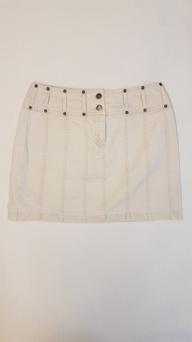 PER UNA KRÉMSZÍNŰ,FARMER HATÁSÚ DIVAT SZOKNYA 176 Hover Image