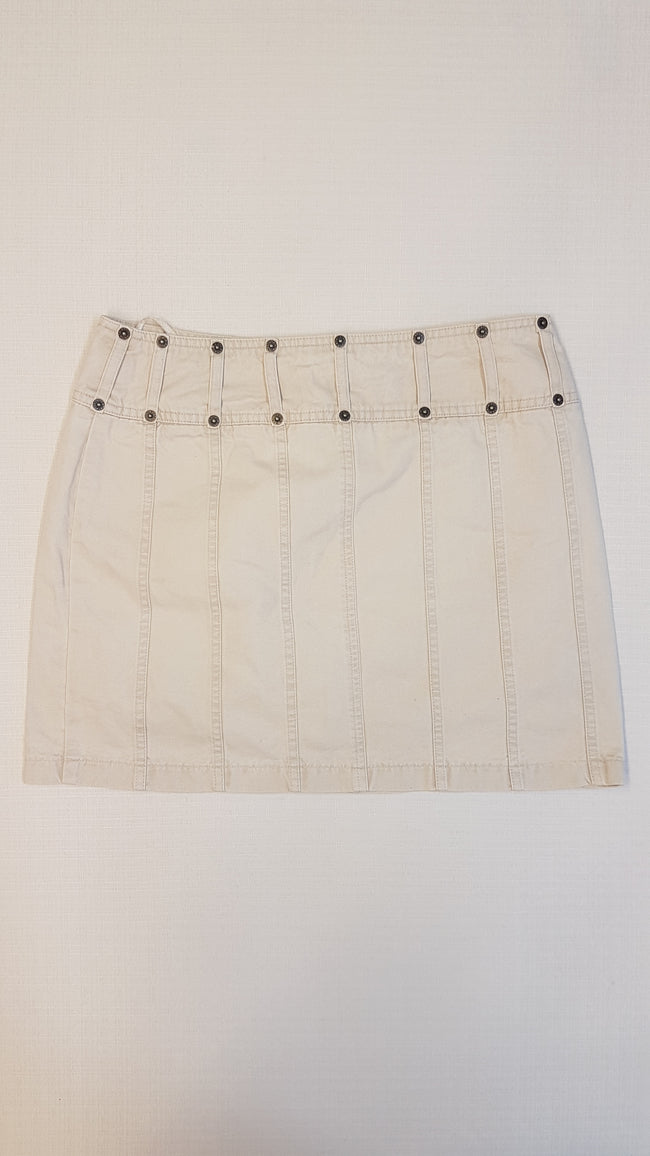 PER UNA KRÉMSZÍNŰ,FARMER HATÁSÚ DIVAT SZOKNYA 176 Main Image