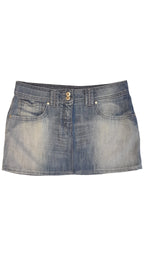 OASIS JEANS   KOPTATOTT TRENDI KISLÁNY FARMERSZOKNYA 176