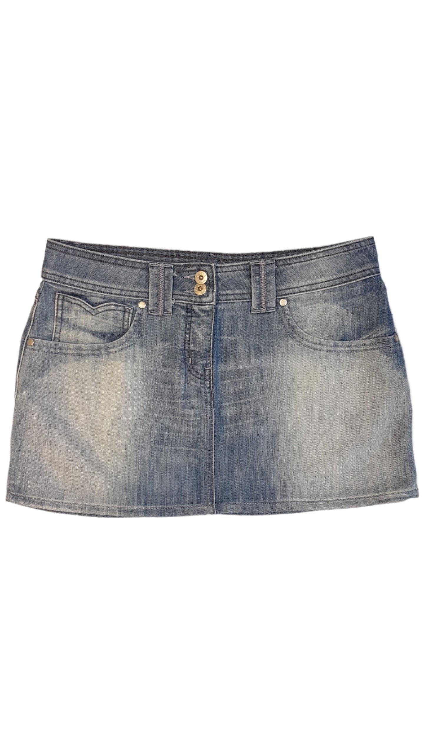 OASIS JEANS   KOPTATOTT TRENDI KISLÁNY FARMERSZOKNYA 176