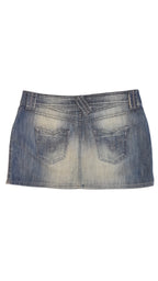 OASIS JEANS   KOPTATOTT TRENDI KISLÁNY FARMERSZOKNYA 176