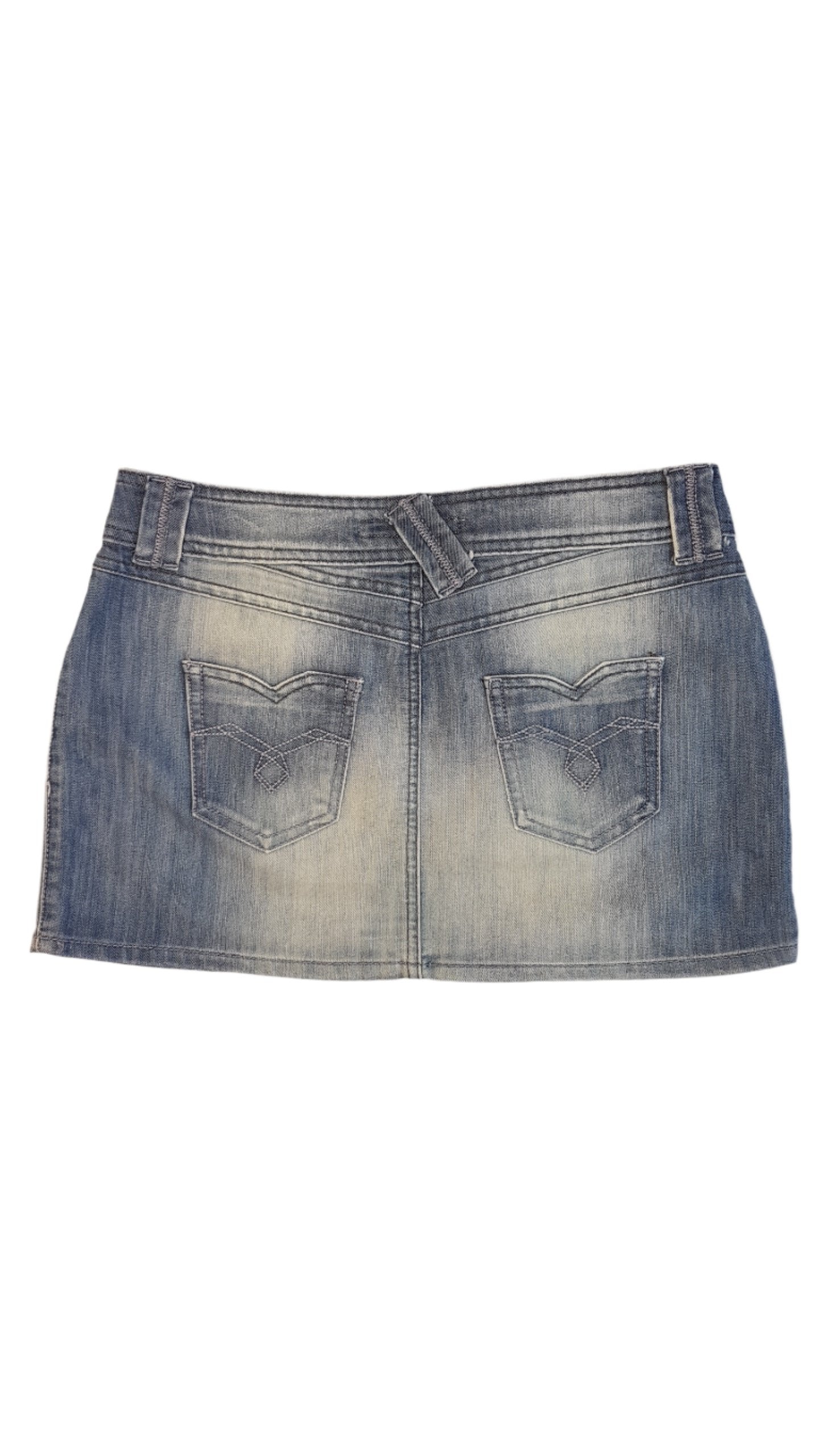 OASIS JEANS   KOPTATOTT TRENDI KISLÁNY FARMERSZOKNYA 176